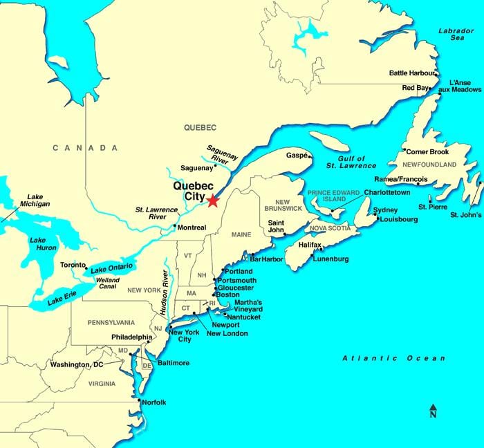 Quebec City térkép kanada