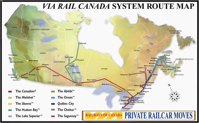 Térkép Quebec City vasútállomás