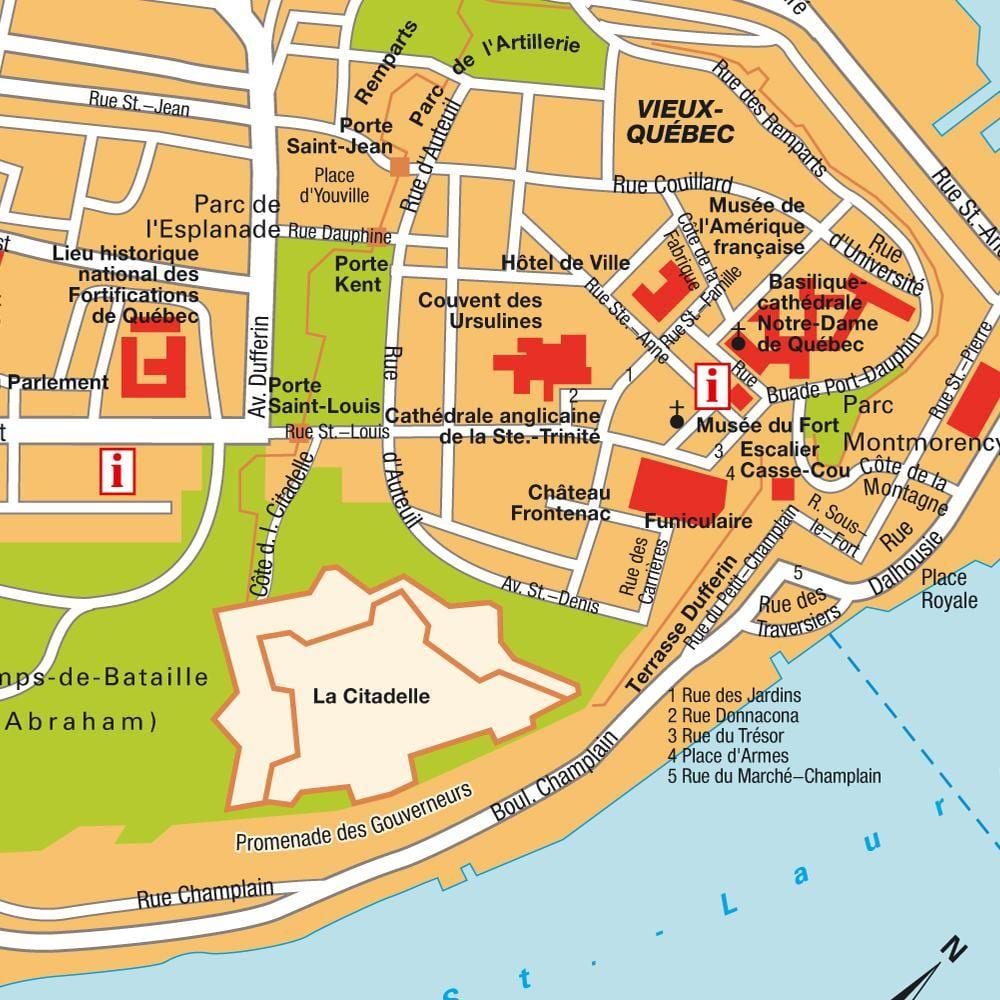 Térkép Quebec City-Quebec