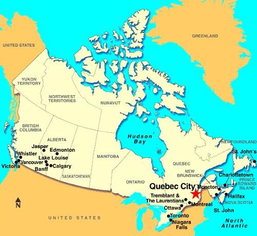 Térkép Quebec Város