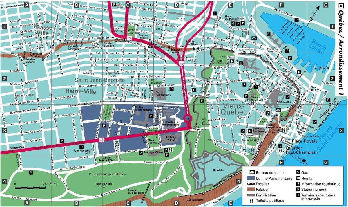 Város térkép Quebec City