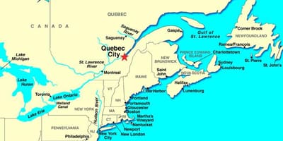 Quebec City térkép kanada
