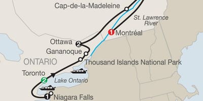 Térkép, Quebec, kanada a városok