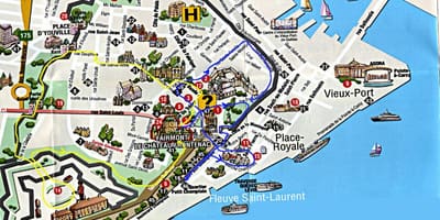 Térkép old Quebec a látnivalók